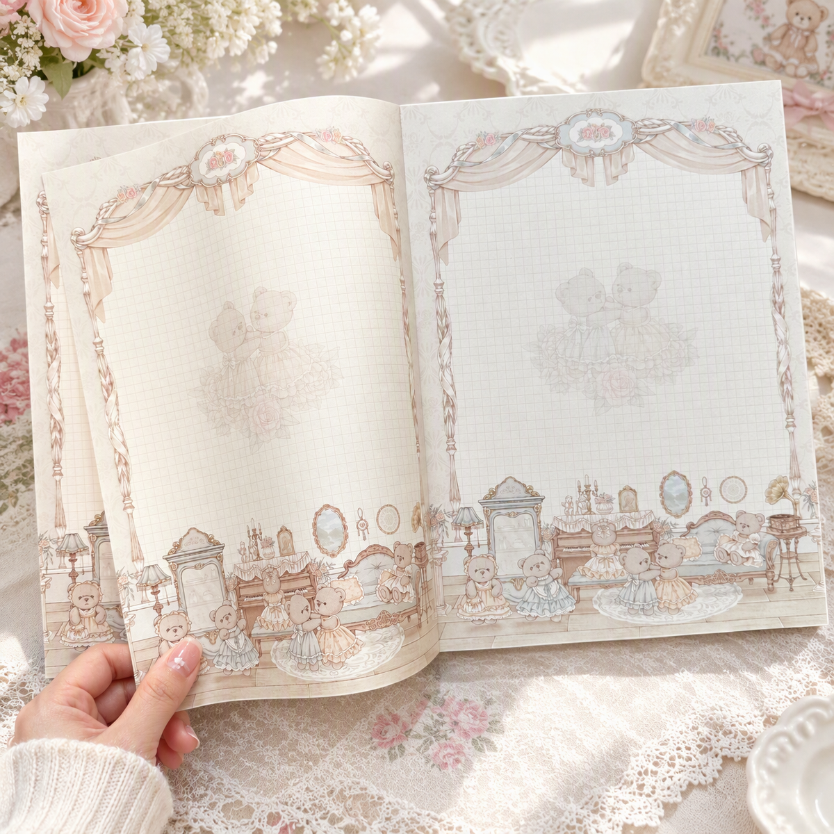 Notepads | Premium 120g Thick Paper | Teddy Bear Ball | Extra Large-B5