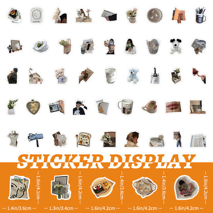 100 Pcs Individual Stickers | Refined Ivory Miniature