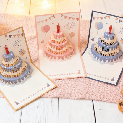 3D Pop-Up Birthday Card Stunning Paper Art Design