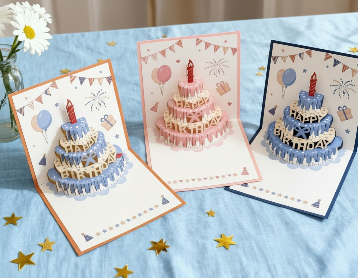 3D Pop-Up Birthday Card Stunning Paper Art Design