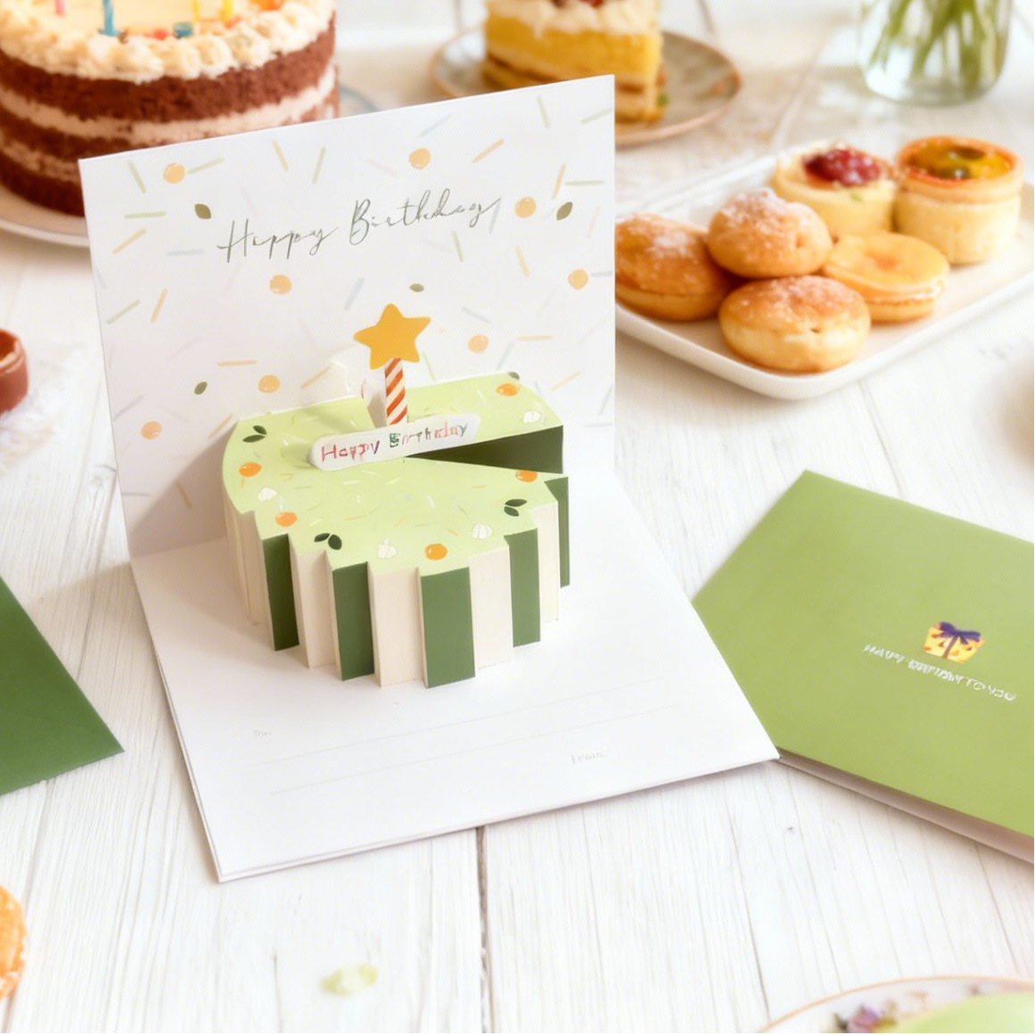 3D Pop-Up Yammy Cakes Birthday Card