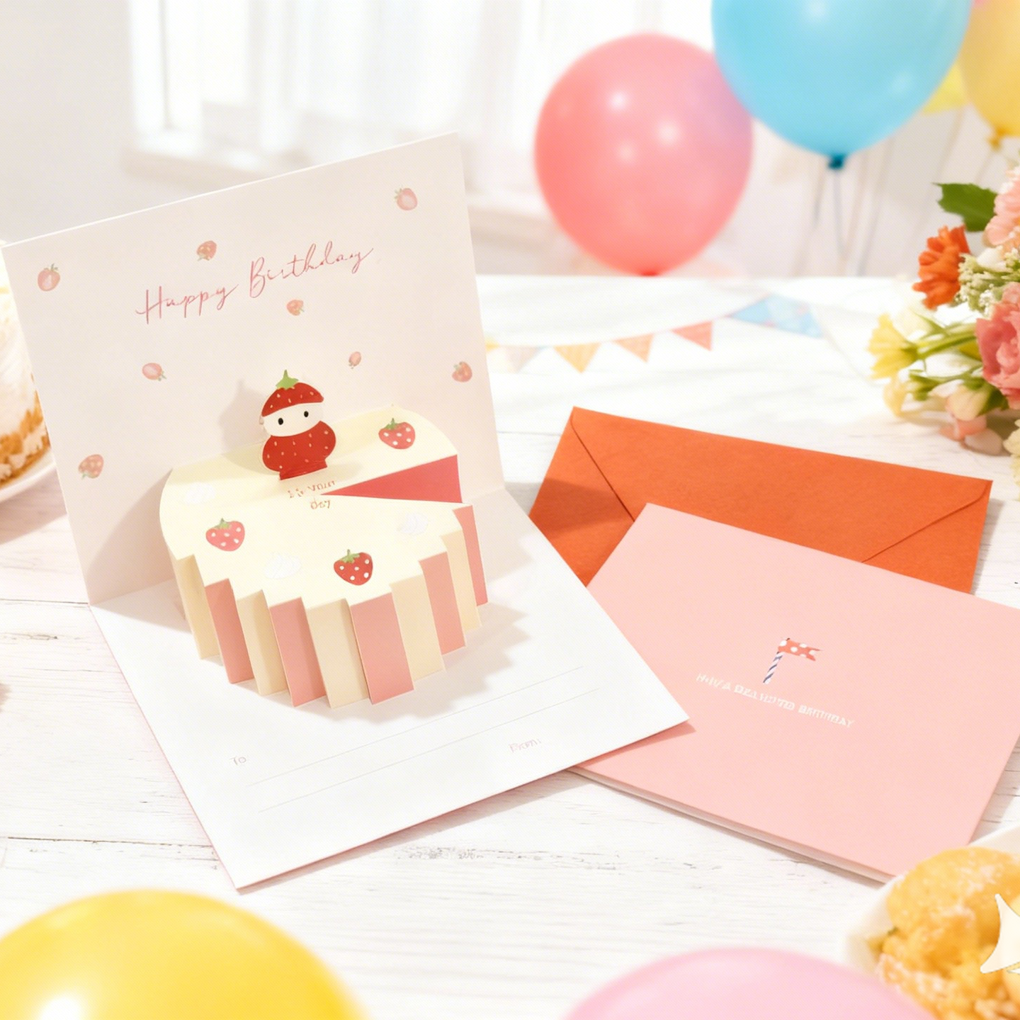 3D Pop-Up Yammy Cakes Birthday Card