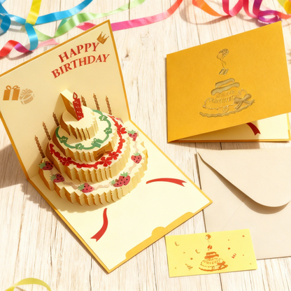 3D Pop-Up Birthday Card Stunning Paper Art Design